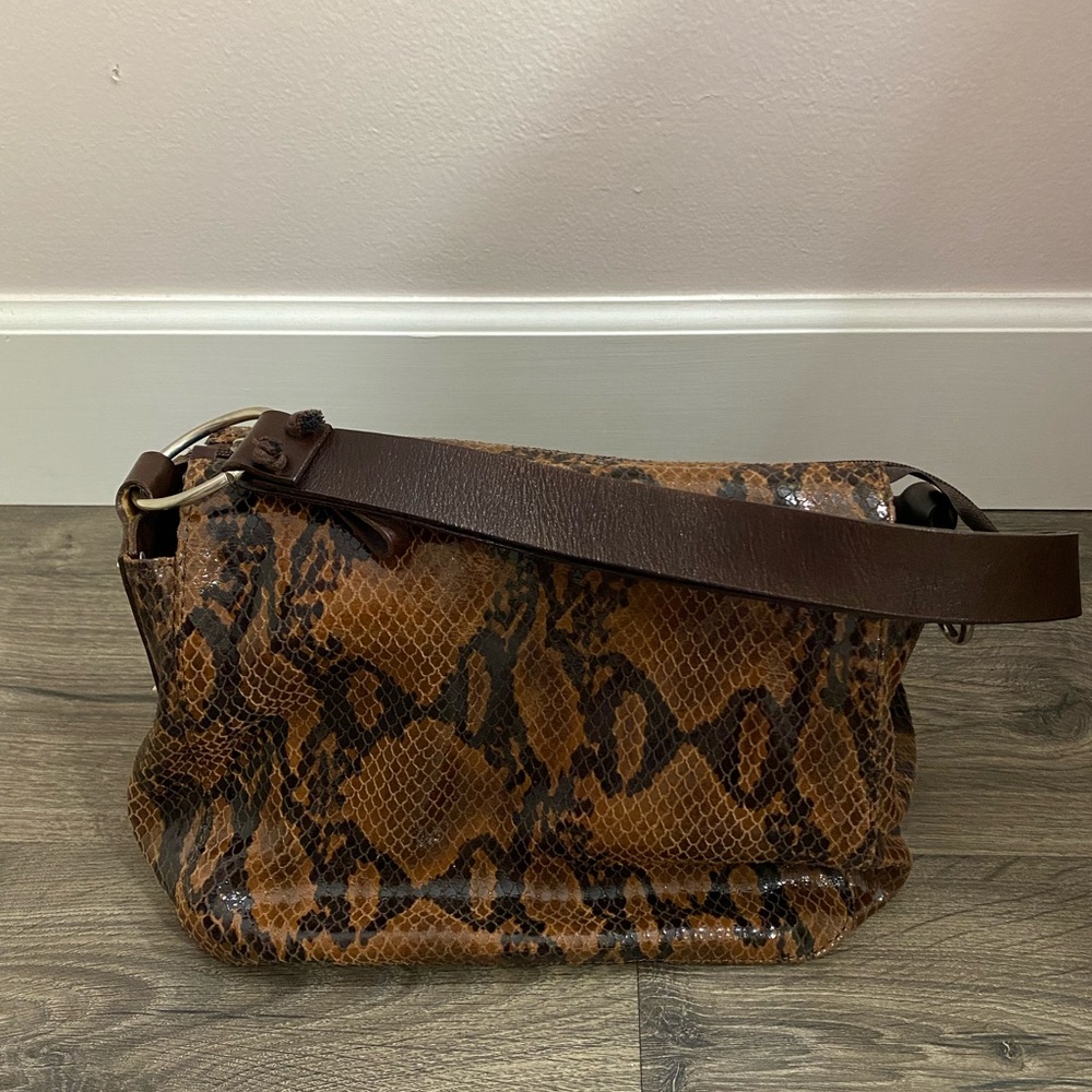 Christos Efstathopulos Snakeskin Shoulder Bag